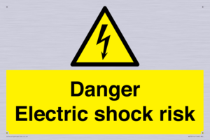 Danger Electric shock risk